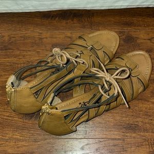 BRASH tan sandals